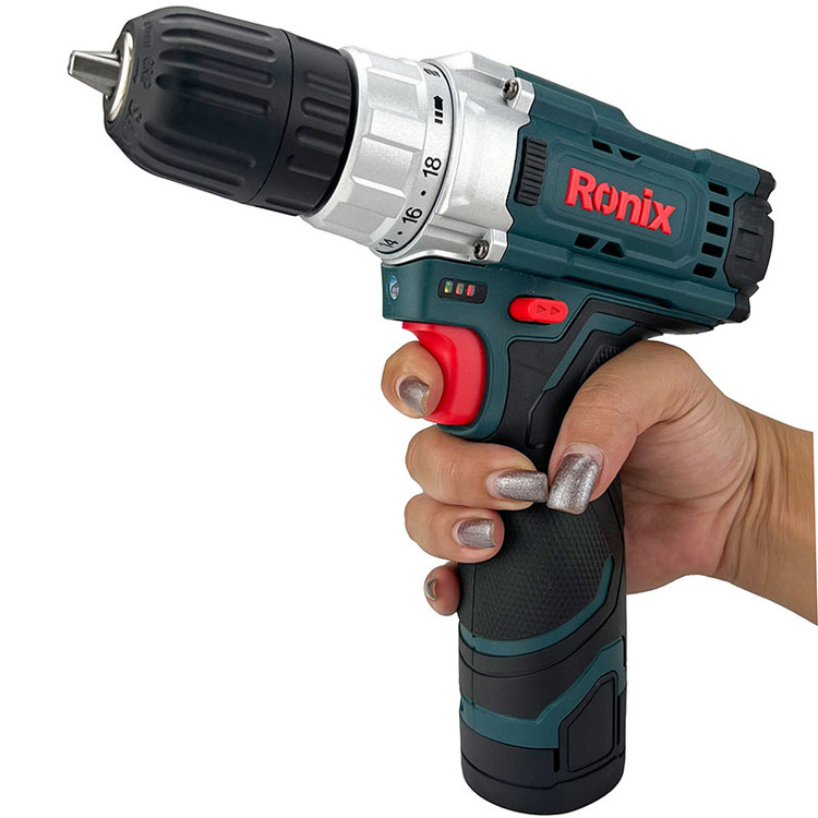 کیت دریل شارژی 35 پارچه 12 ولت مدل RS-8611 رونیکس