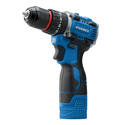 دریل شارژی ٢ باطری 16/8 براشلس مدل VR1608-BLX ویوارکس